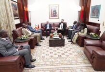 رئيس مجلس النواب يجري مباحثات مع رئيس المجلس الدستوري لجمهورية تشاد.